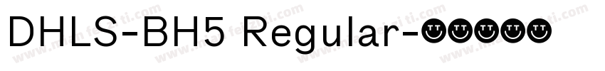 DHLS-BH5 Regular字体转换